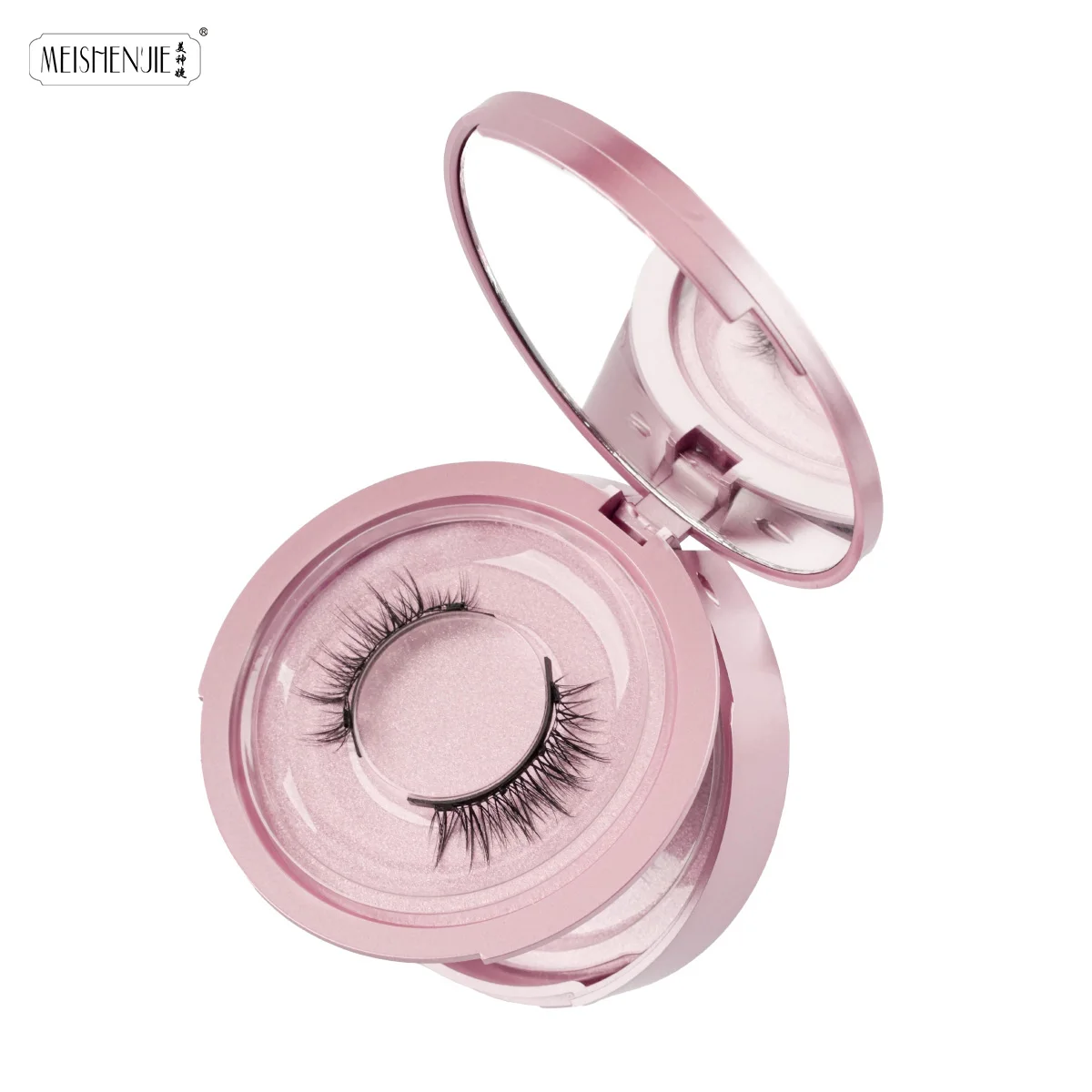 Natural Long 2 Pairs Magnetic Eyelashes Kit 3D Magnetic False Eyelashes Tweezer Set Reusable Glue Free lashes with Mirror Tools fake eyelashes