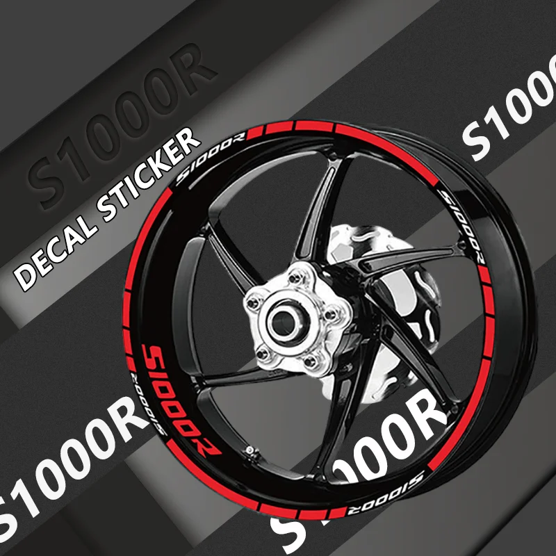 Moto Wheel Reflective Stripe Decal Per Bmw S1000R S1000Rr F900Xr Impermeabile Anteriore Posteriore Pneumatico Decorazione Sticker S1000 R/Xr F900Xr