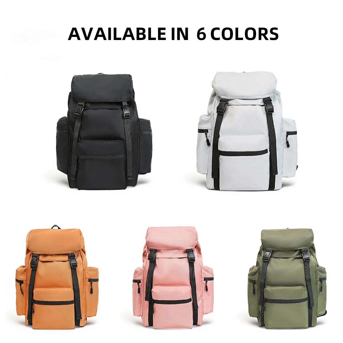 New Outdoor Large-Capacity Waterproof Lightweight Drawstring Backpack for Women, Travel Mountaineering Computer Backpack, Male Student School Bag, High School Student