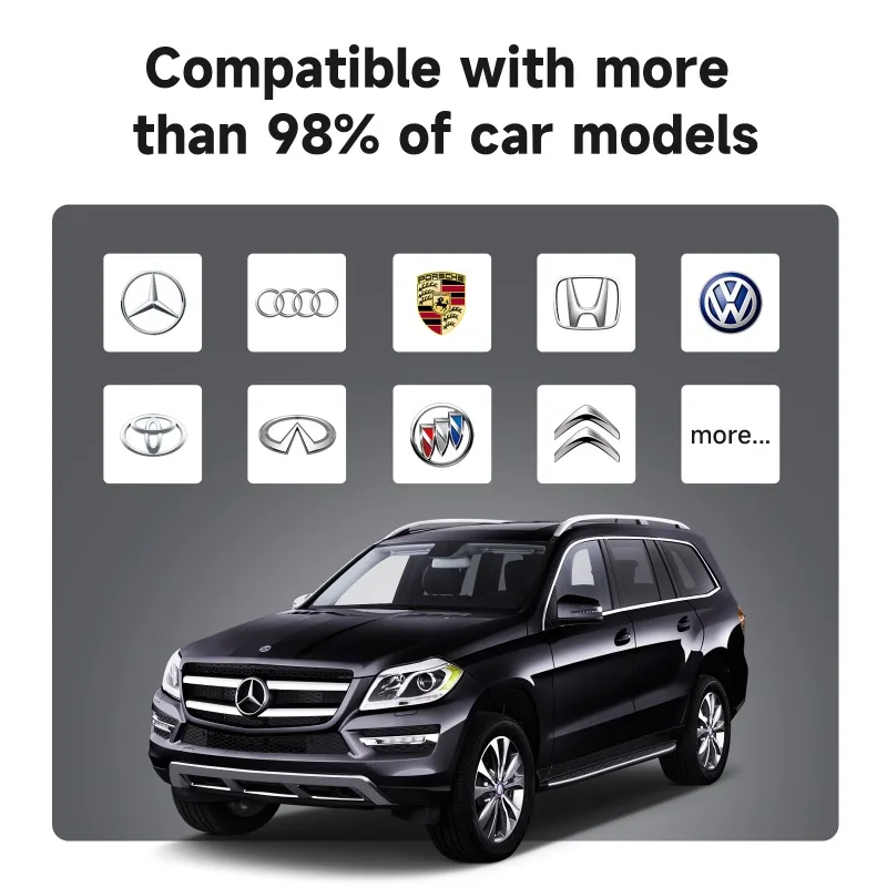 2 In 1 Wired to Wireless Carplay Adapter for Apple Dongle Plug&Play Easy Connection Super Mini Car Play Adapter for Built-in Car