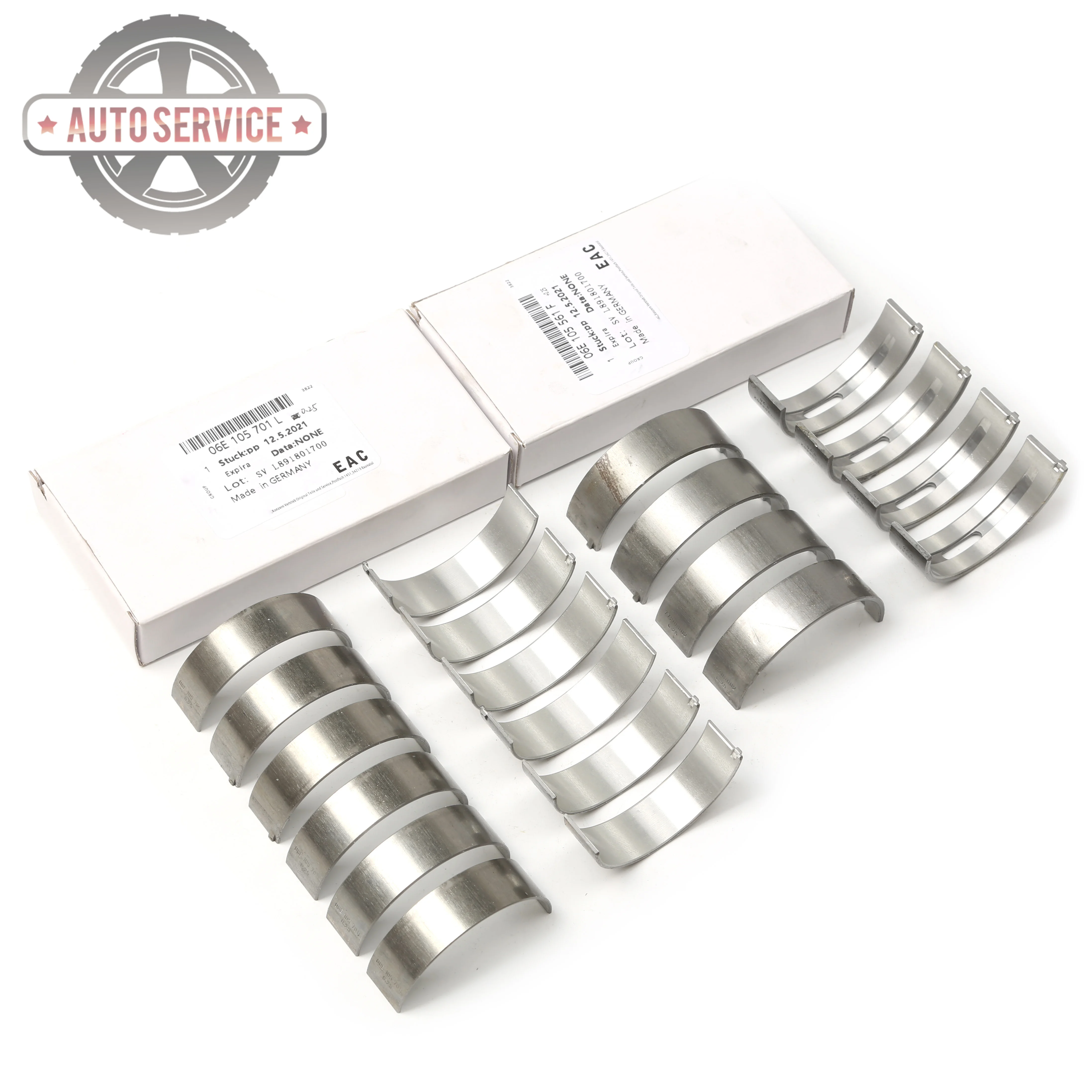 

06E105561F 06E105701L Car Oversized 0.25MM Crankshaft And Connecting Rod Bearings Set For Audi A6 Avant BDX S8 Quattro CJBA