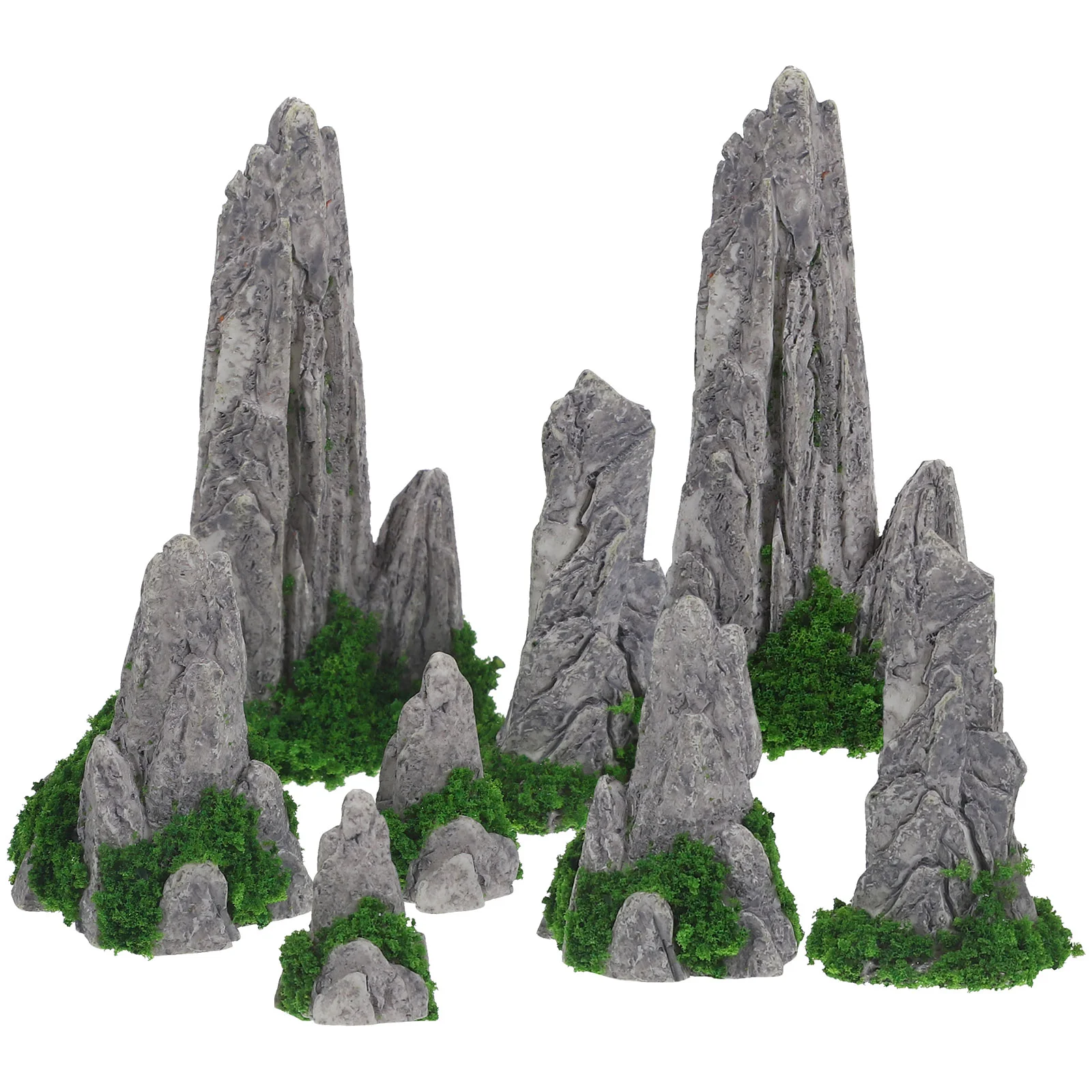 

Miniature Rockery Decorative Rockery Figurines Resin Rockery Statues Outdoor Garden Ornament Small Micro Simulation Rockery