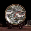 Ceramics Dish with Pastel Craftsmanship Chinese Style Porcelain Living Room Decoration Painted Art Porcelains Home Decorate 4
