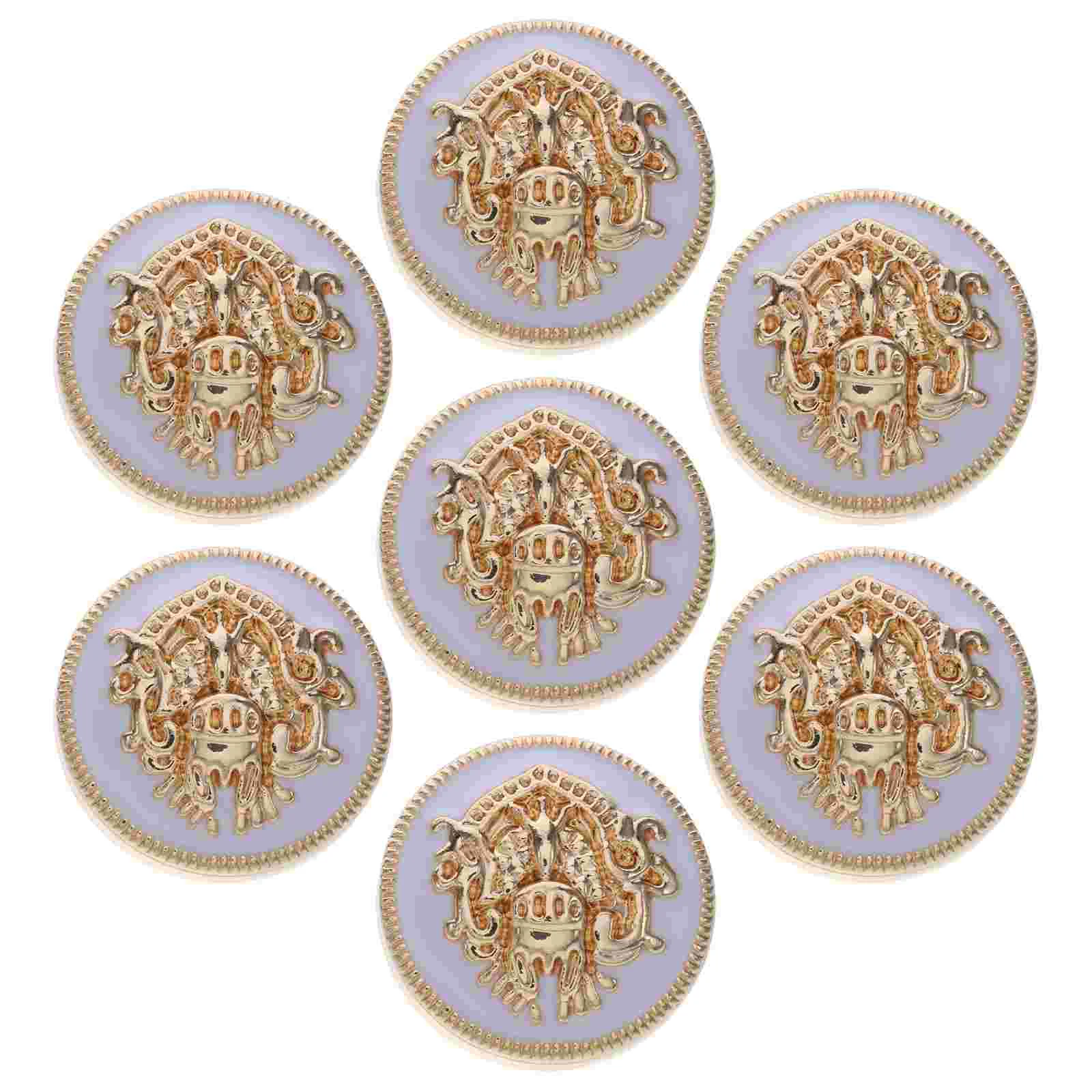 

20 Pcs Metal Buttons Jacket Vintage Decor Coat Decorative for Small Uniform Fine