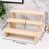 1pcs Solid Wood Display Stand Toy Blind Box Organizer Cosmetic Perfume Display Shelf Organization Storage Decoration Holder 2