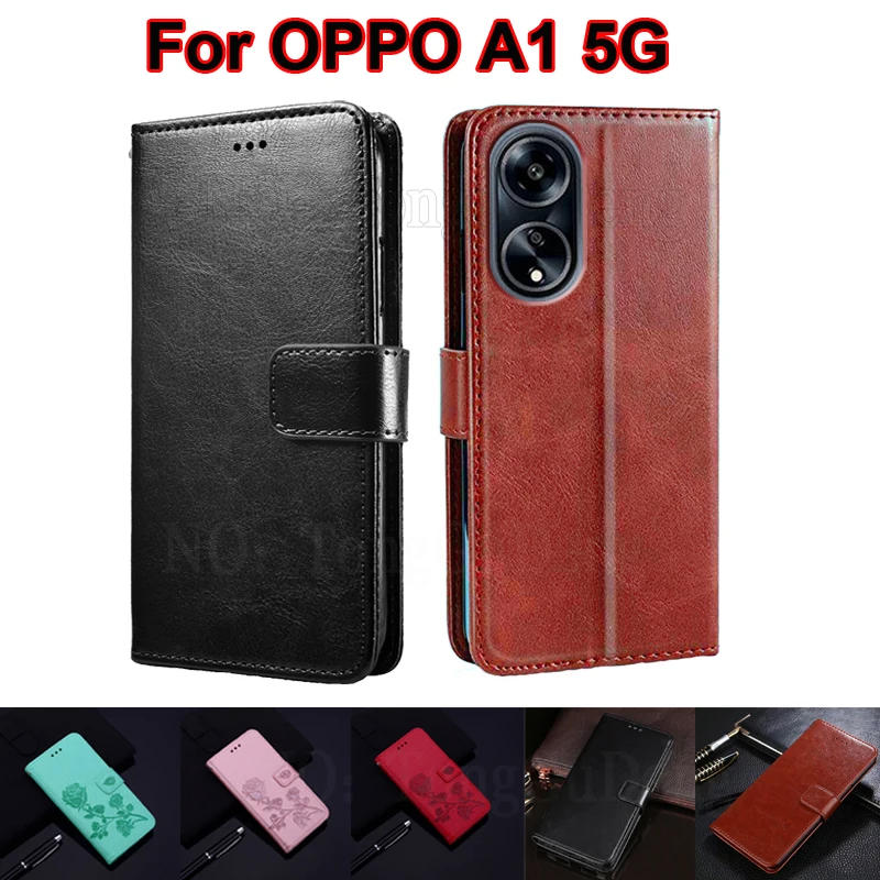 Leather Wallet Phone Case Cover For Oppo A98 5G чехол Funda Para OPPO F23  A1 5G Capas on Etui OPPO CPH2527 CPH2529 PHS110 Coque - AliExpress