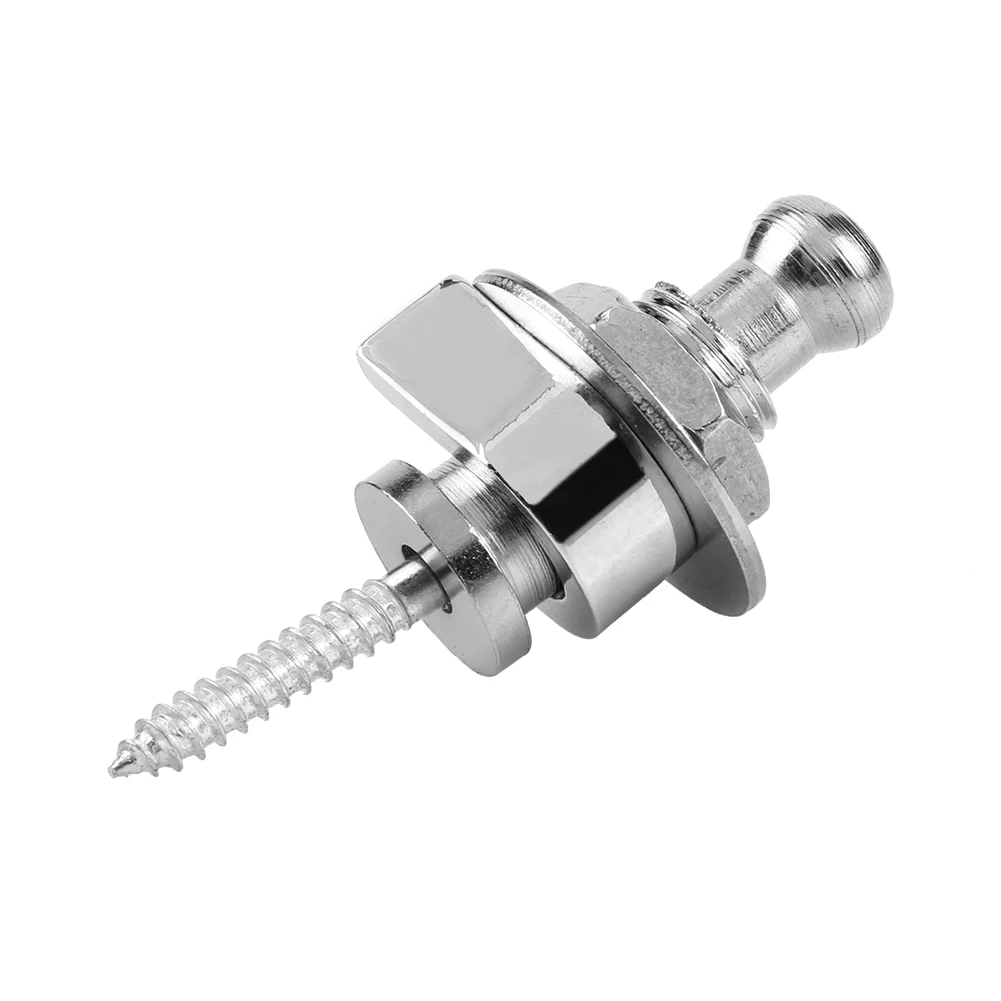 2pcs Bass Strap Buckle Stud Electroplated Alloy Bass Sling Buckles Non-slip Replacement  Musical Instrument Accessories