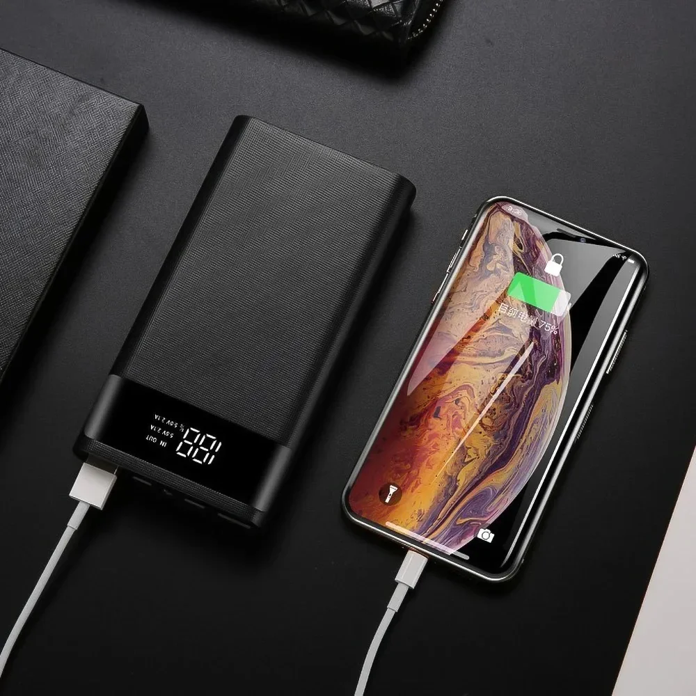 6*18650 Battery Holder Power Bank Battery Box Mobile Phone Charger DIY Shell Case Charging Storage Case For Smartphone