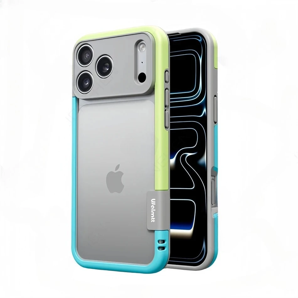 Silicone Frame Slim Bare-Bones Feel Shockproof Case with Full Camera Protection