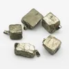 Selling Natural Raw Ore Pyrite Irregular Pendants Mineral Healing Necklace Reiki Charms Jewelry Accessories Gift Wholesale 10Pcs 3