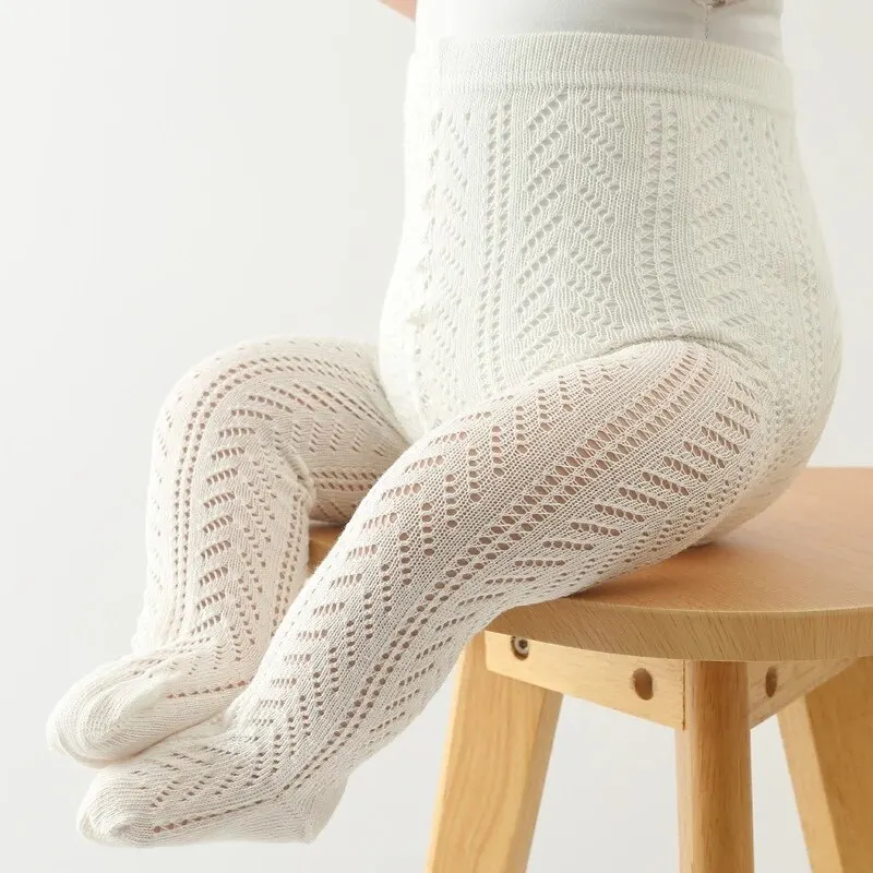 knit tights girls pantyhose Summer Baby Girls Tights Hollow Out Mesh Stockings For Kids Fishnet Clothing Toddler Spain Style Thin Bottom Pantyhose