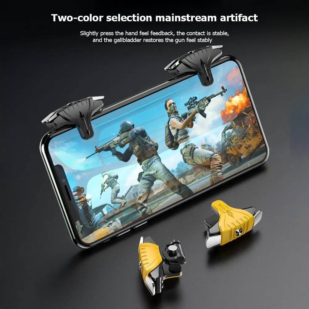 Dual Mobile Gaming Controller with Joystick & Trigger Buttons
