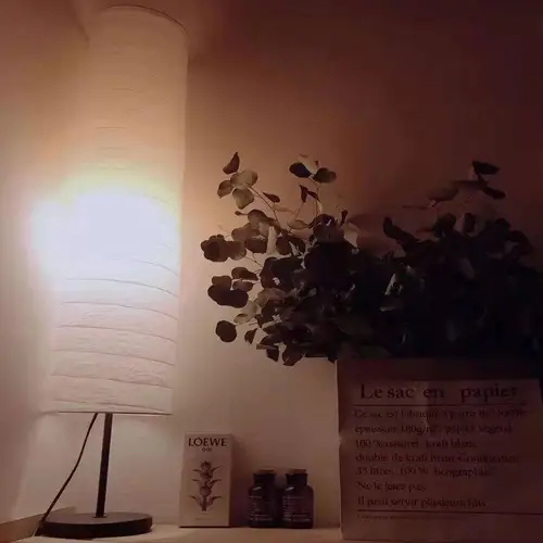 램프 종이 바닥 차양 랜턴, 스탠딩 기둥, 키 큰 사각형 쌀, 일본 흰색 커버, 램프 교체 5