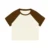 Brown and apricot