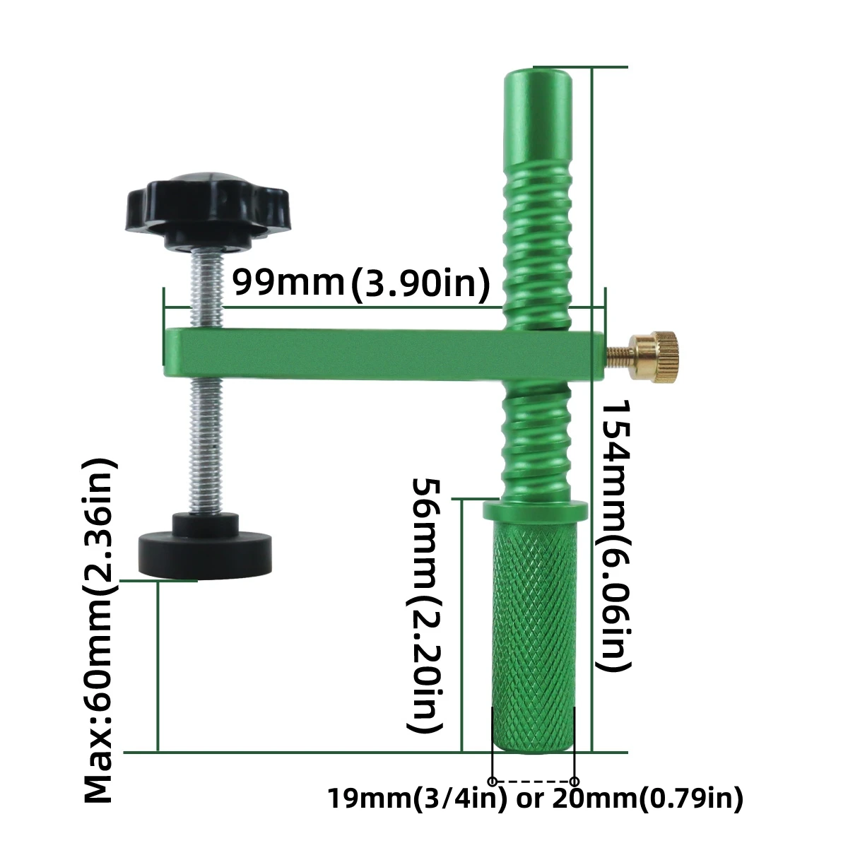 Morsetto Rapido Per Banco Da Lavoro, Foro 20 Mm, Stile MFT, In Lega Di Alluminio E Acciaio Inox