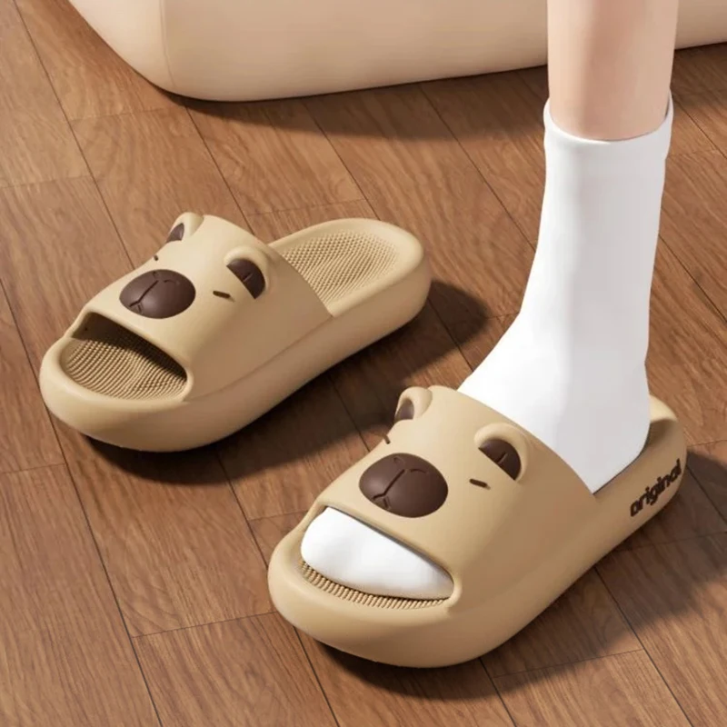 Capybara Slippers Indoor Outdoor Antislip with EVA Soles