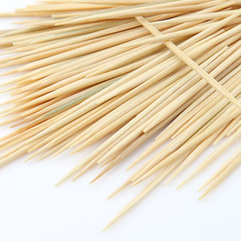 

500Pcs Bamboo Toothpick Disposable Natural Toothpicks Family Restaurant Hotel Accessories Kitchen Fruit Toothsticks