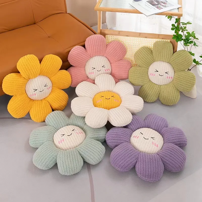 Daisy Cute Flower Breaking Sunflower Cushion Living Room Car Sofa Bedroom