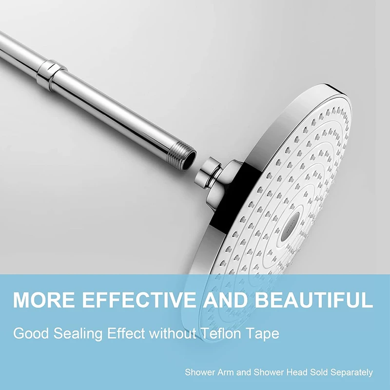 Shower Head Extension Arm 10 15 20 25 30cm G1/2 Water Outlet Pipe Extension shower head extender
