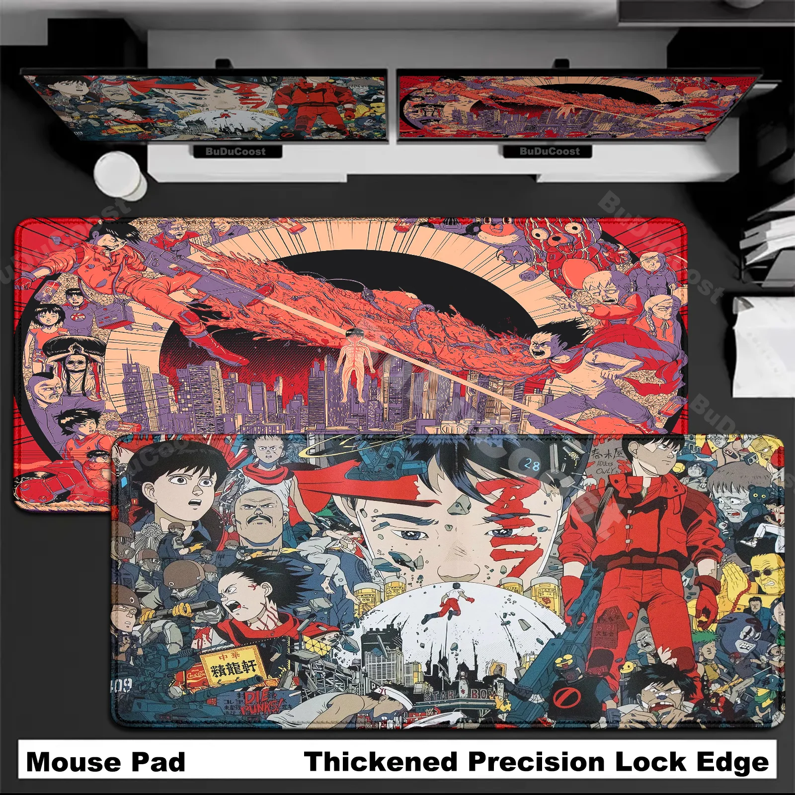 Anime Akira Voltron Mauspad große Verriegelung kante Tastatur matte Gummi Gaming Schreibtisch matten Anti-Rutsch-Desktop-Dekoration Mäuse Pad