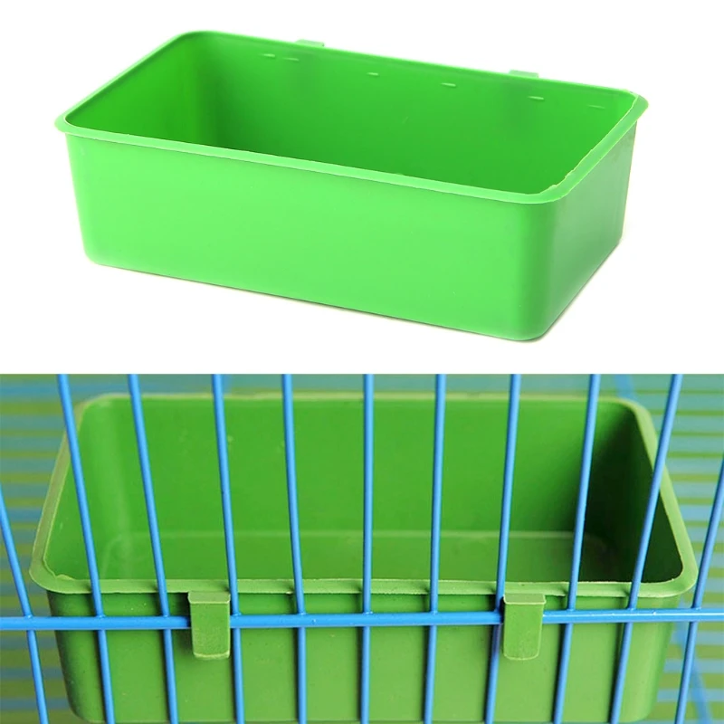 

Pigeons Water Cup Hanging Feeding Bowl Plastics Feeder Small Bird Bath for Cag M76D