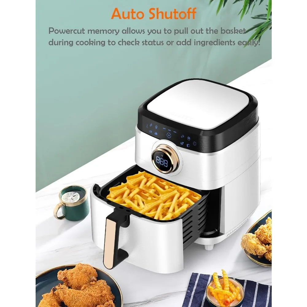 Airfryer Oven 8QT Large 1700W 8-in-1 with Touch Screen Air Fryers Dishwasher Safe Nonstick Basket Freidora de Aire 36 Recipes 6