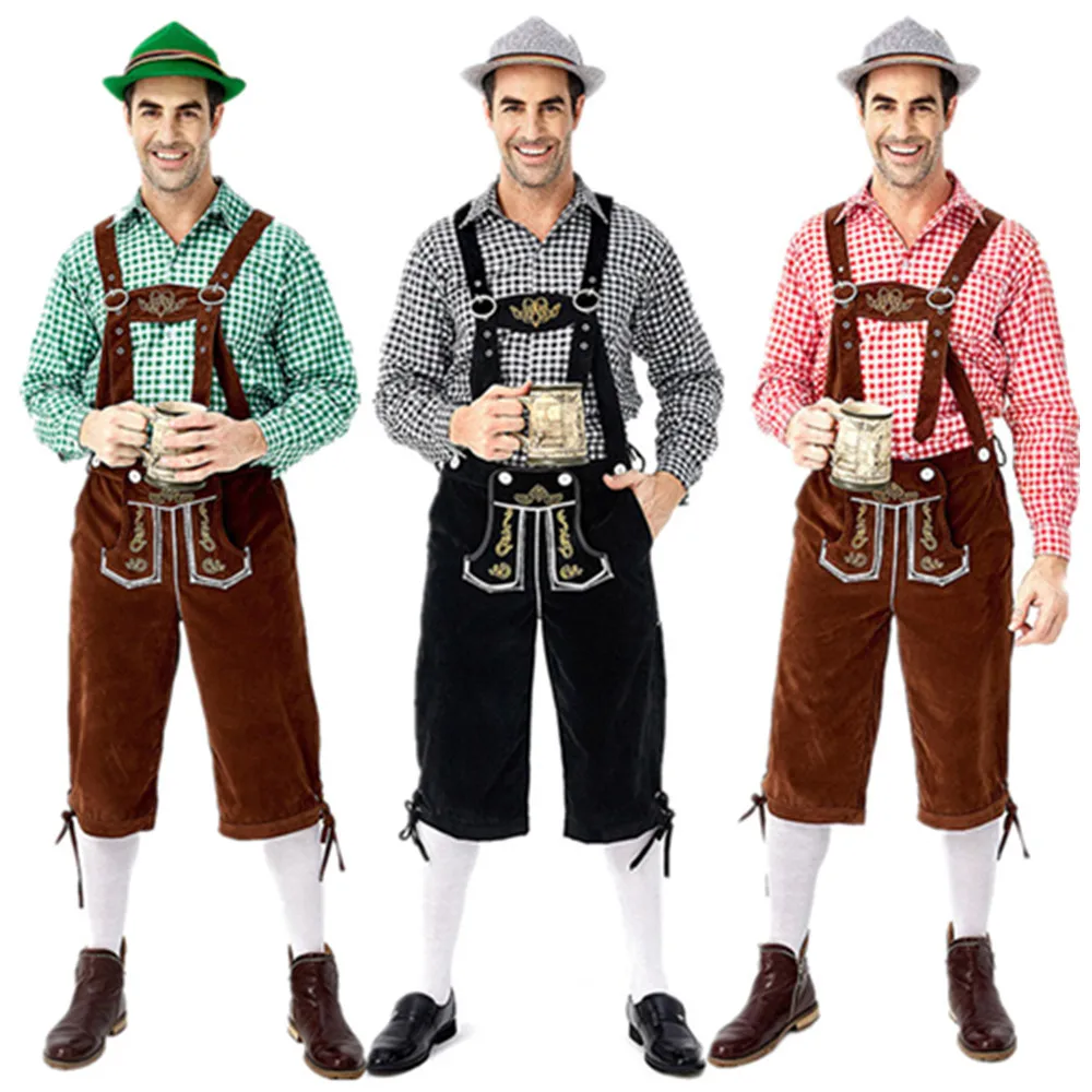 Male Oktoberfest Lederhosen Costume Bavarian Octoberfest German Beer ...