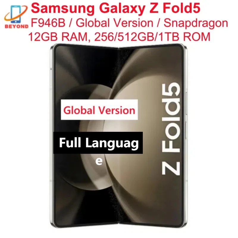 Samsung Galaxy Z Fold 5 Fold5 5G F946B Global Version Original 7.6
