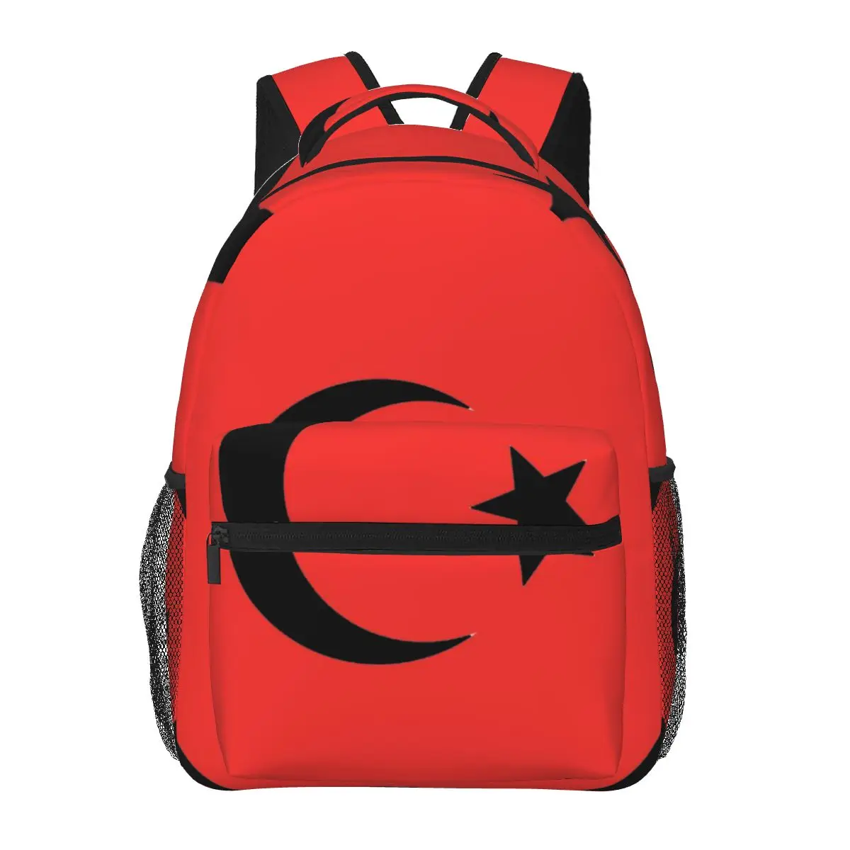 

Turkish Flag Casual Backpack Unisex Students Leisure Travel Computer Backpack