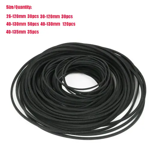 30-120pack Universal Mix Replacement Rubber CD DVD Rubber Belt Turntable New Assorted Strap Cassette Tape Recorder Cassette Tape - Image 5