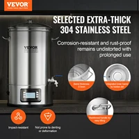 VEVOR Electric Brewing System, 8GAL Brewing Stock Pot, All-in-One Home Beer Brewer, 304 Stainless Steel Brewing Supplies w/Panel 2