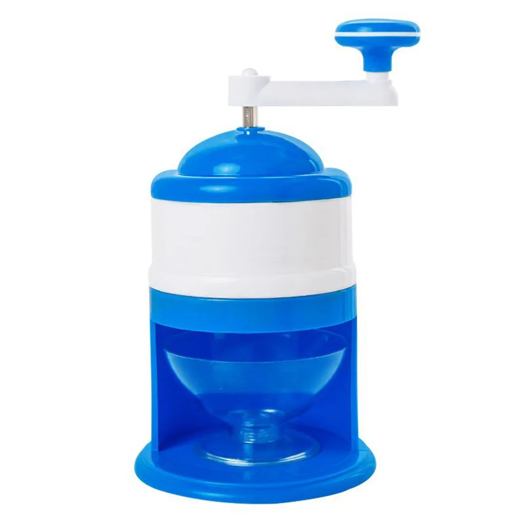 

Ice Crusher Hand Crank Drink Beverage Breaker Tabletop Snow Cone Maker Icing Shaver BBQ Shaved Tool with Measure Cup