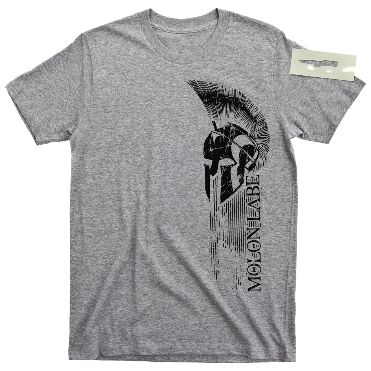 

Spartan Warrior Helmet Molon LABE T Shirt. High Quality Cotton, Large Sizes, Breathable Top, Loose Casual T-shirt S-3XL