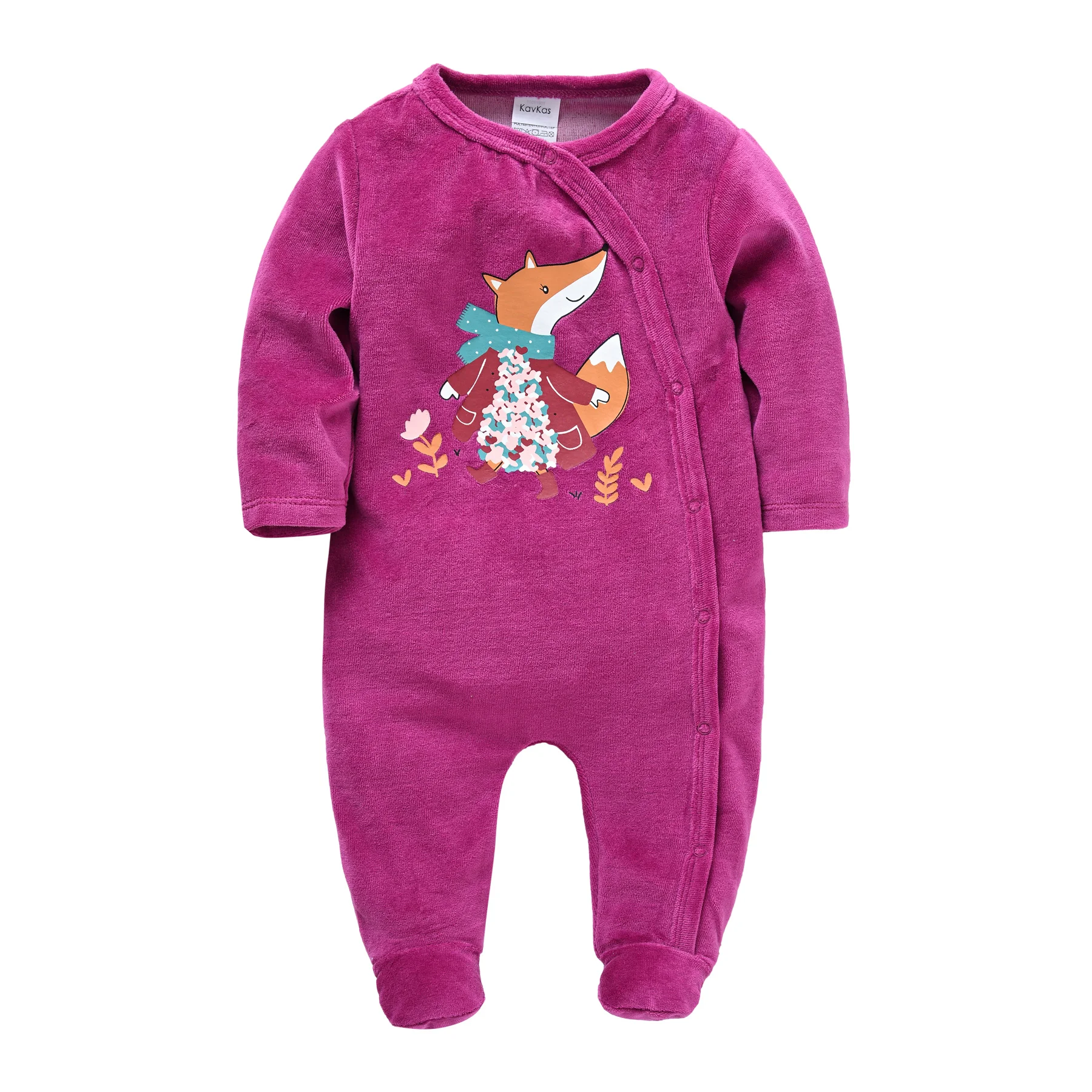Honeyzone Newborn Baby Girl Clothes 0 3 Months Neonato Pijamas Bebe Recien Nacido Fox Print Baby Rompers Cotton Infant Jumpsuits