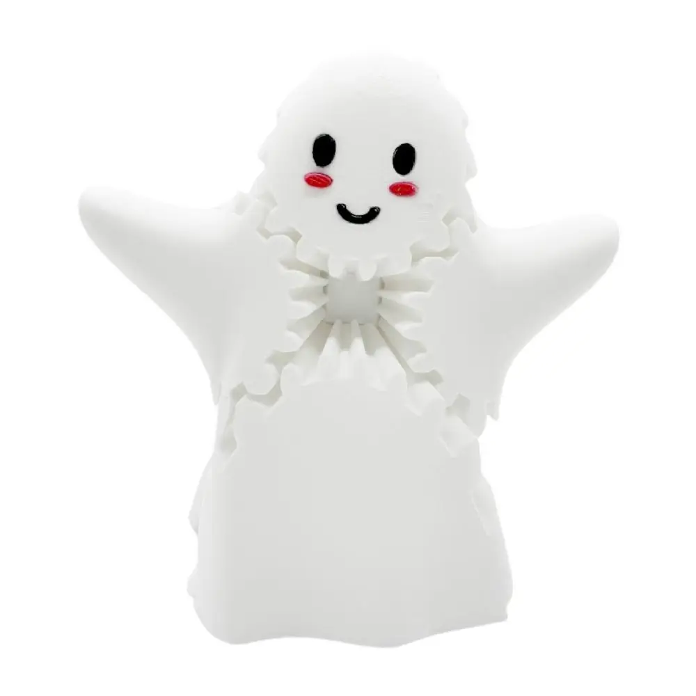 Description Picture 6 of itemCollectible Figurines 3D Printed Ghost Gear Cube Ghost Gear Plastics Spin Gear Toy Sensory Toy Collectible Item Cute Ghost Gear