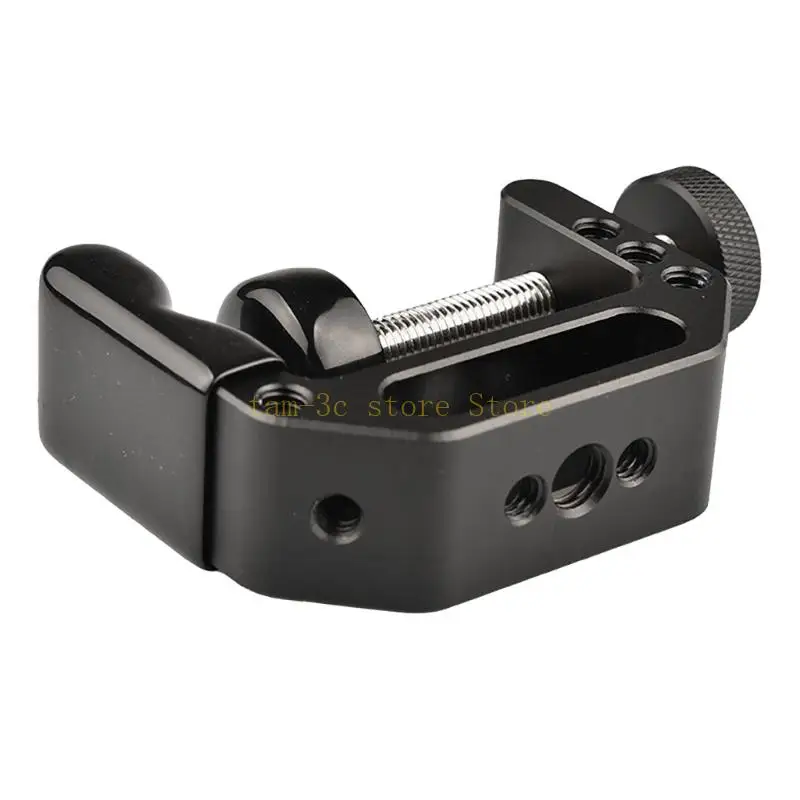 Camera C-Clamp Aluminum Multifunctional C Type Clip Desk Mount Stand with 1/4" 3/8" Screw Hole for DSLR Fill Light D0UA