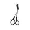 1Pcs Safe Eyebrow Trimmer Stainless Steel Eyebrow Scissors with Comb Hair Removal Shaver Eyebrows Shaping Makeup Tool 6