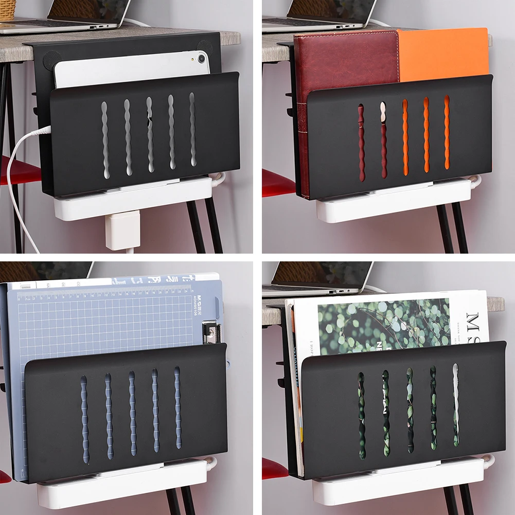 데스크 사이드 스토리지 주최자 책상 아래 드릴 없음 노트북 홀더 사무용품 및 스튜디오 필수품을 위한 노트북 책상 마운트