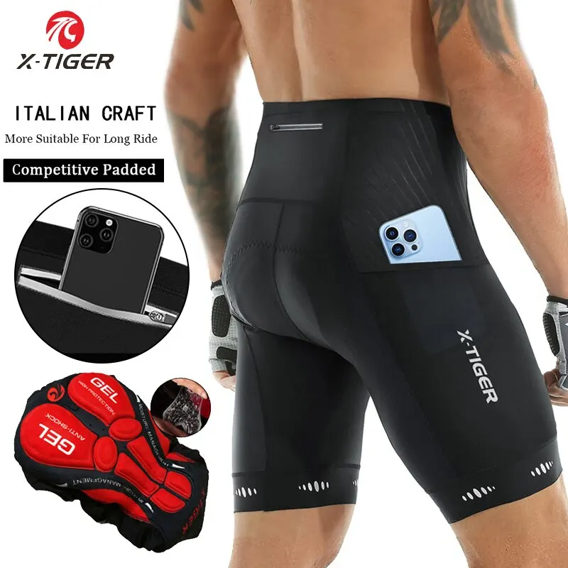 Men's Padded Cycling Shorts Tights Gel Tech Padding Bicycle