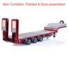 3 Axles RC 1/14 Metal Gooseneck Trailer CNC Model with UBEC Servo for Remote Control Tractor Truck Car Painted Toy THZH1752 3