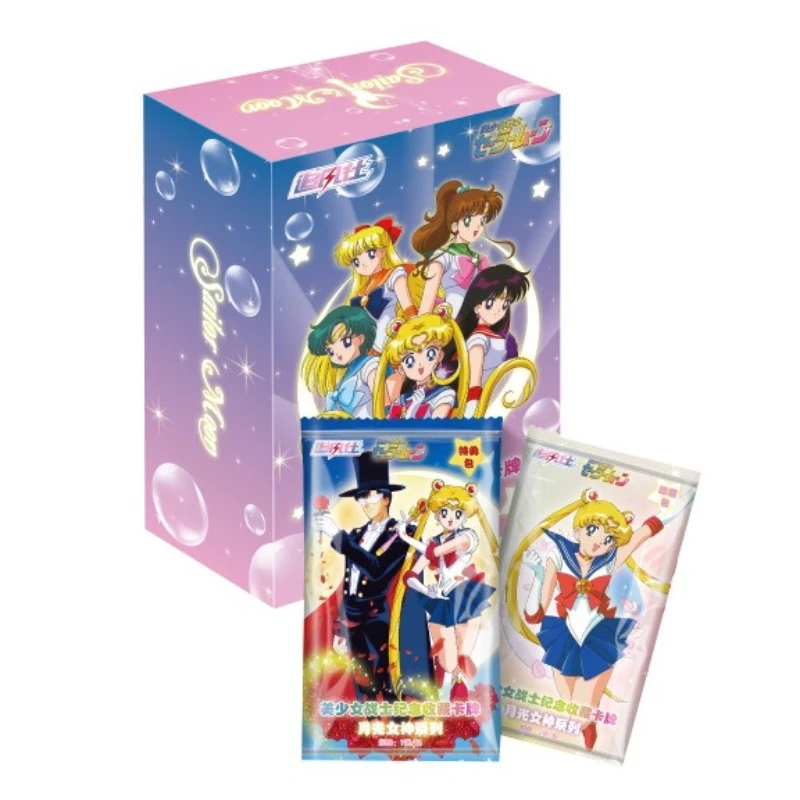 Sailor Moon Sammelkarten Booster Box - Tsukino Usagi Anime-Sammelkartenspiel Mondgöttin-Serie Seltene Holografische Karten für Kinder