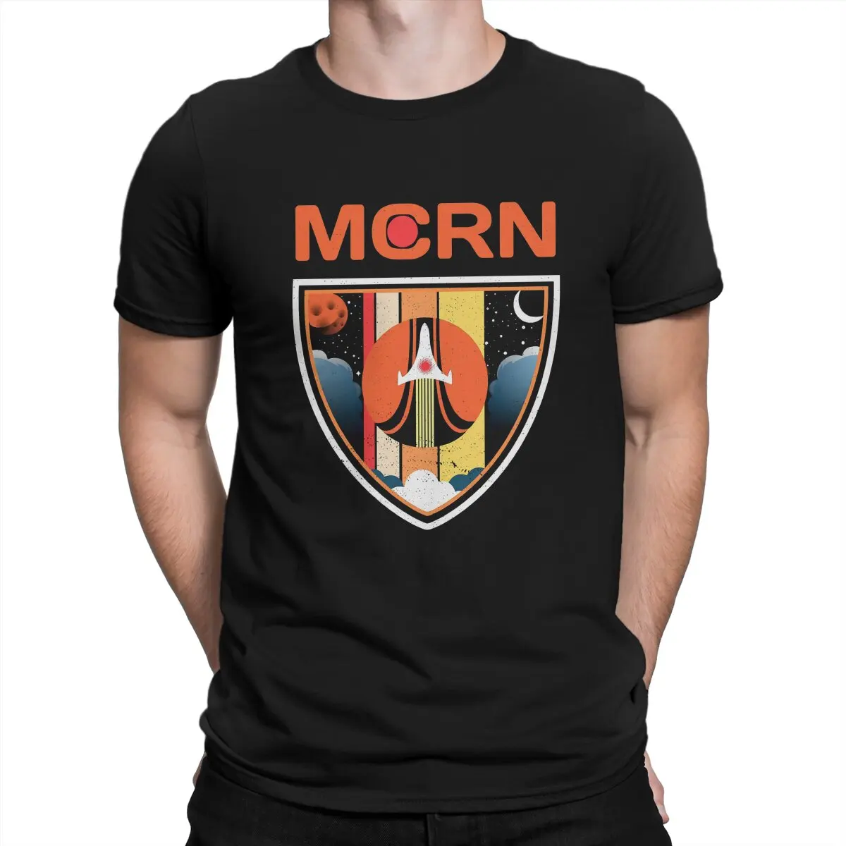 The Expse Space Sci-Fi Mcrn Mars Marine Patch T Shirt Moda Uomo Tees Abbigliamento Estivo Harajuku Maglietta Girocollo