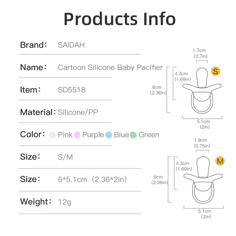 Butterfly Type Thumb Shape Toddlers Soothe Kids Newborn Baby Silicone Teething Pacifier 5
