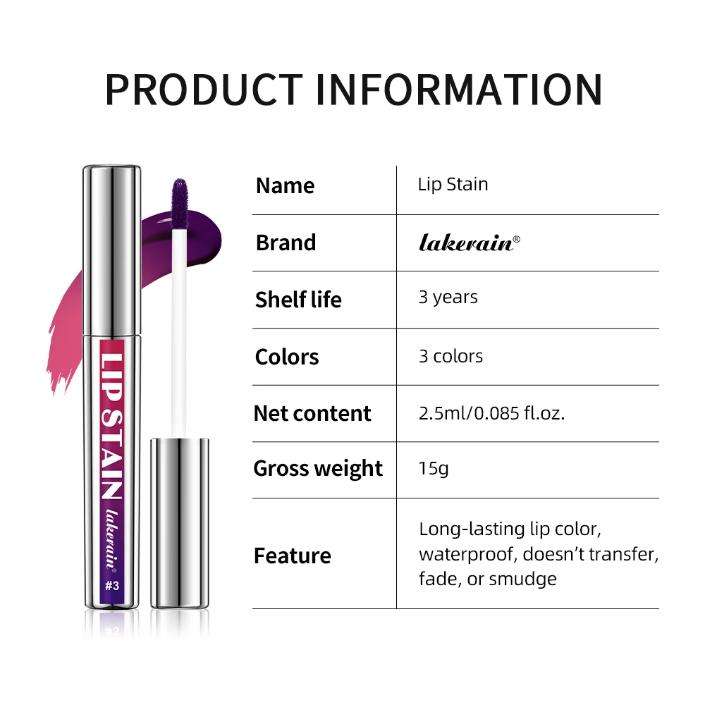 Lakerain Peel Off and Reveal Lip Stain - Long Lasting, Waterproof Pink Lip Tint, Transfer Proof Natural Lip Stain 6