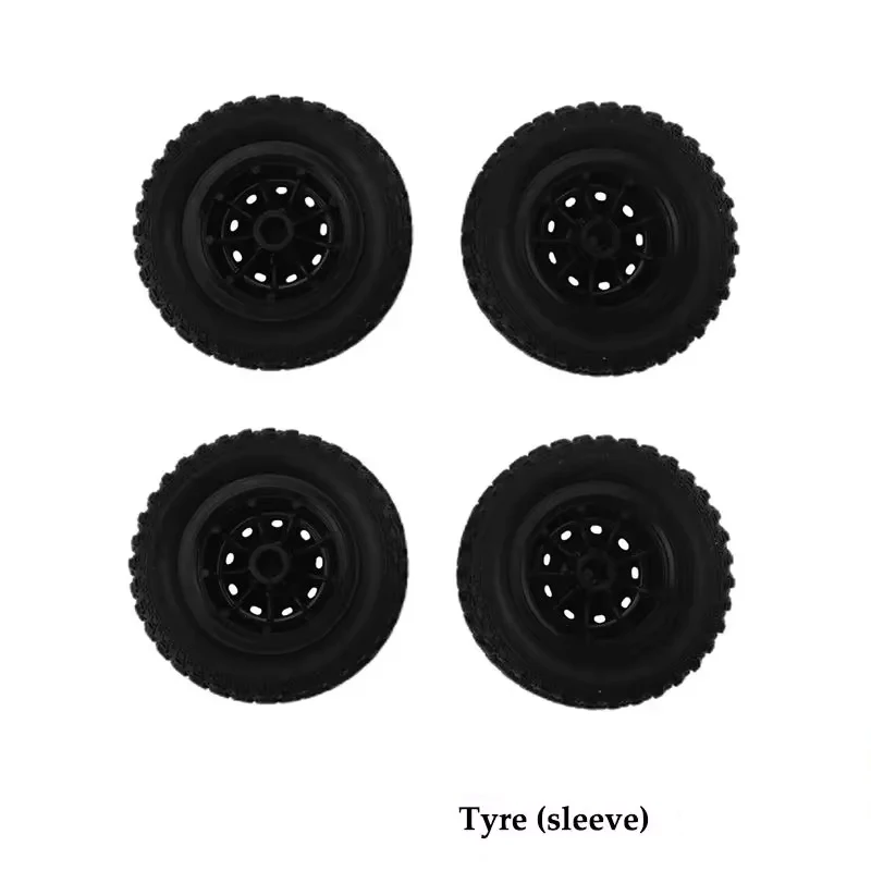 Enhanced RC Car Spare Parts Kit - Includes Lighting Circuit Board, Tires, Cable Tray, Shock Absorber, and Battery Accessories