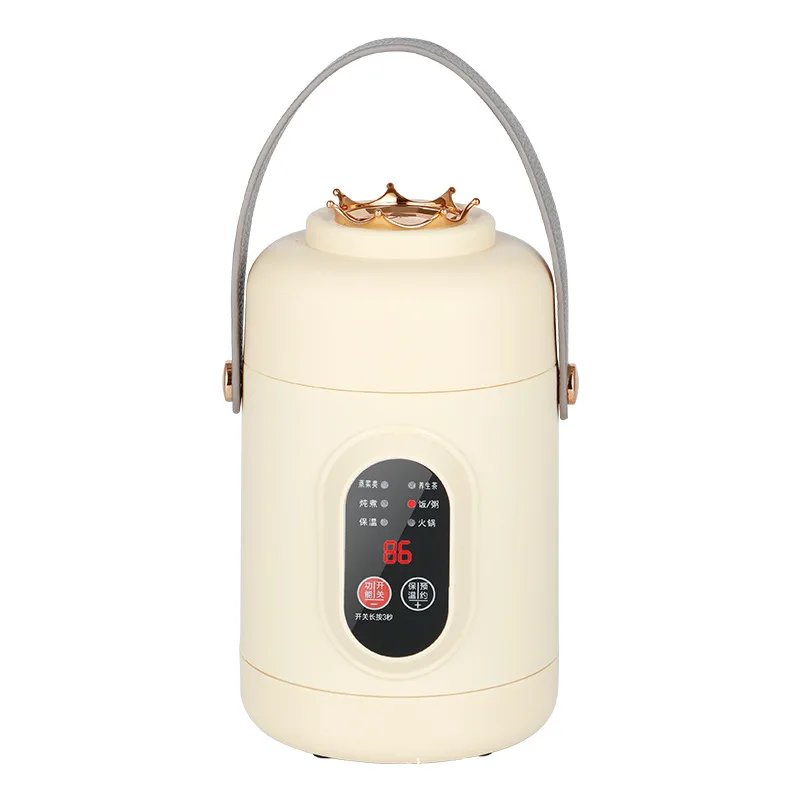 HOMEFISH Multifunctional Rice Cooker Portable Small Travel Electric Kettle Household Hot Pot with 110V US/220V EU Plug