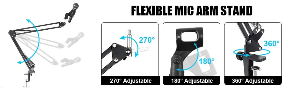 Microphone Boom Arm Stand