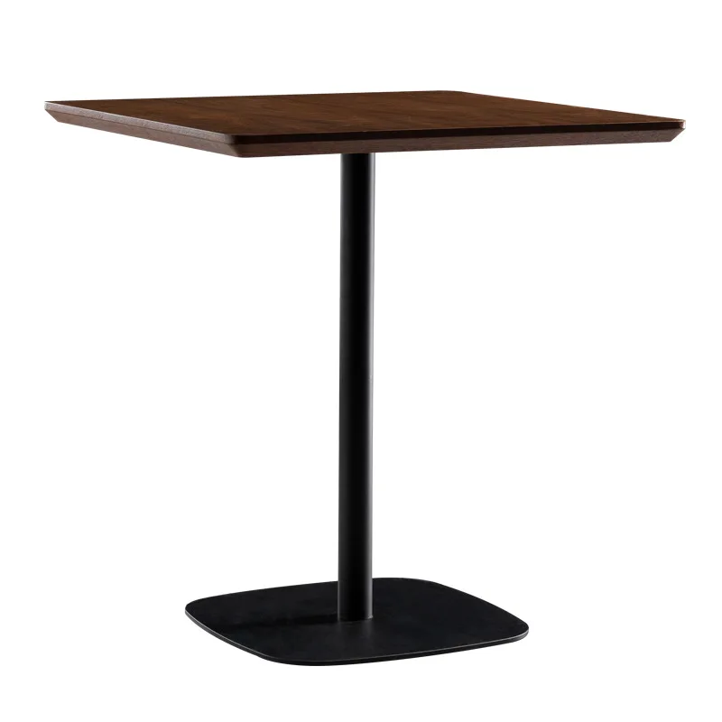 Top restaurant use small table sets luxury coffee table set modern elm wood black coffee for sale