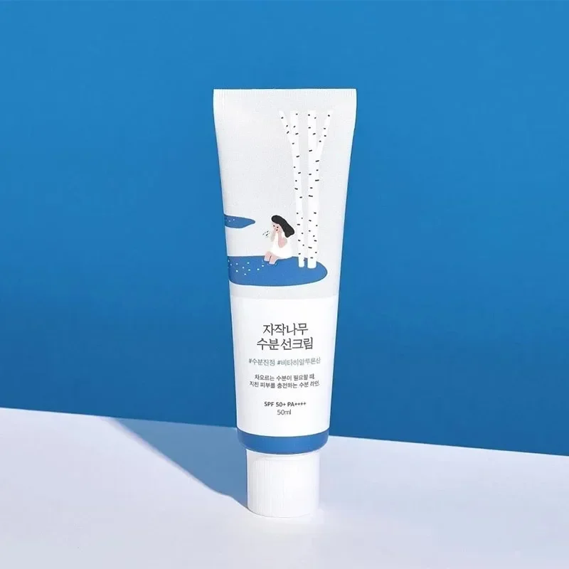 Birch Juice Moisturizing Sun Cream SPF50+ PA++++ Sunscreen Block Spf Gel Lotion Facial Whitening Skin Protecting 50ml