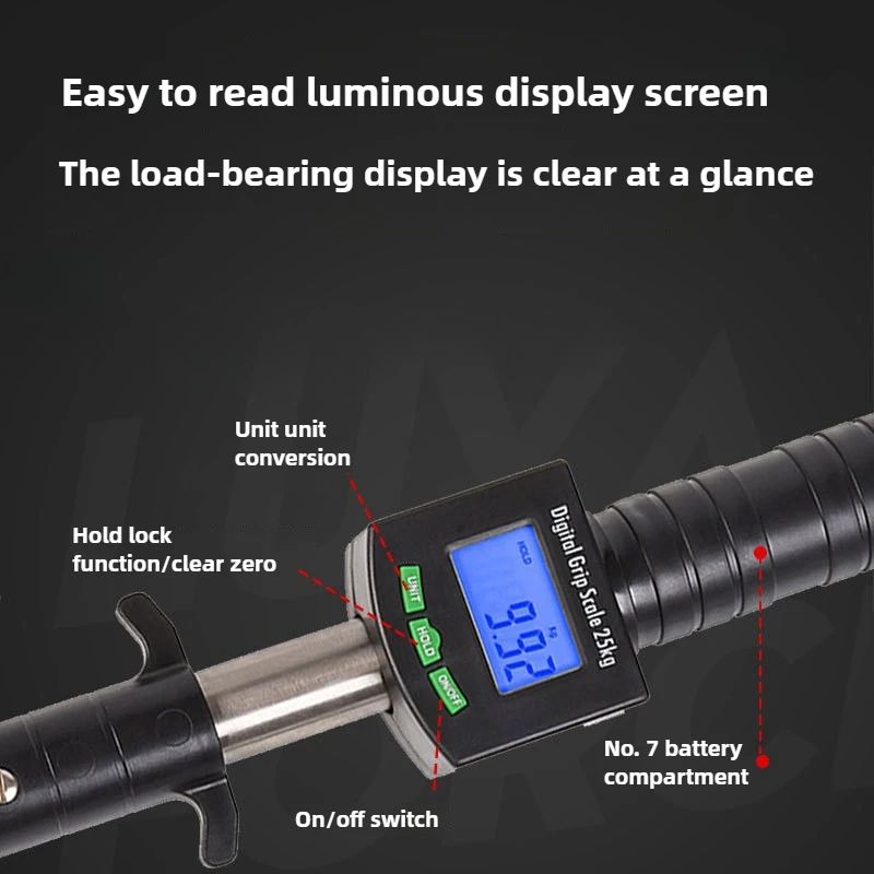 Led Electronic Digital Fishing Lip Grabber Fish Clip Holder Tackle Grip Gripper Pliers Tool with Scale 25KG Ruler Waterproof